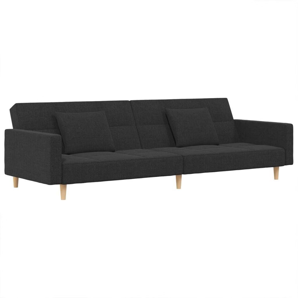 Sofa Bed Dark Grey 100% polyester fabric, wood, plastic Standard