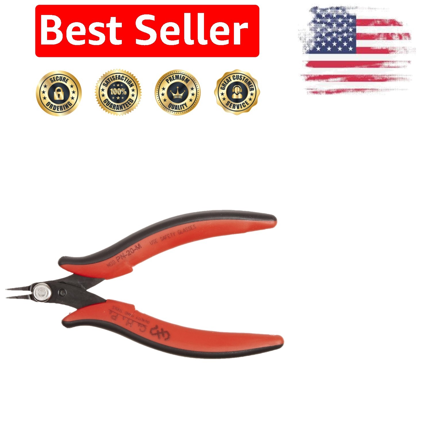 Compact & Lightweight CHP Steel Micro Pliers with 1.0mm Point for Fine Gripping