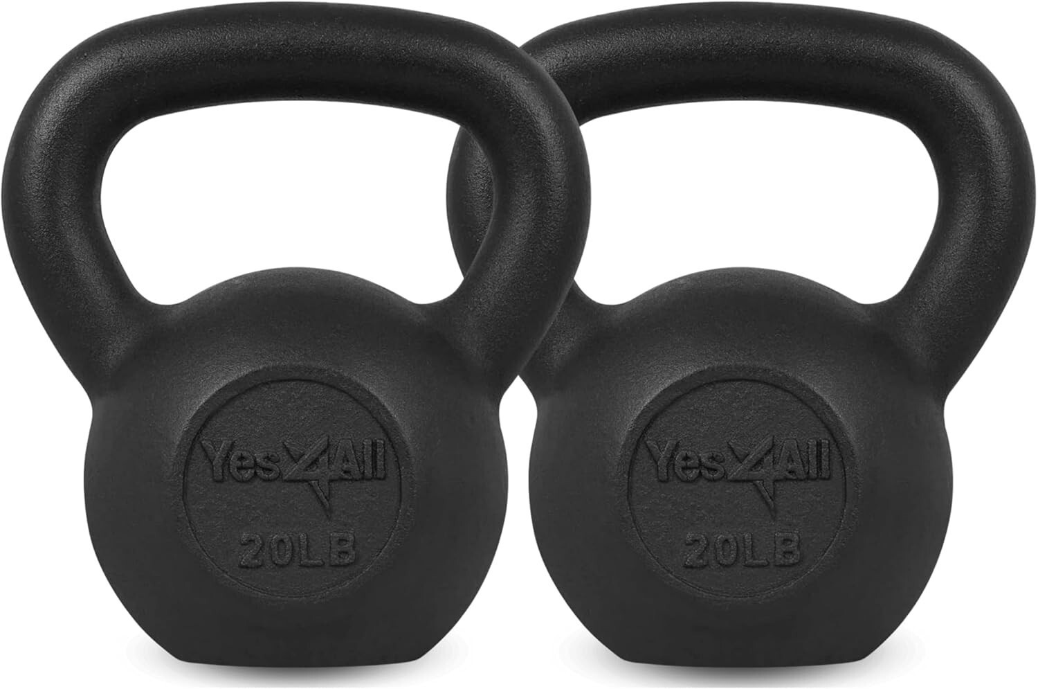 2x Kettlebell Pair Cast Iron Kettlebell, 5/10/15/20/25/30/35/40/45LB Kettlebell