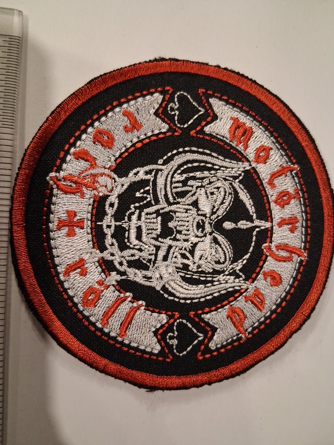 Motorhead Rock N Roll Circular Shape Embroidered Patch Sew On