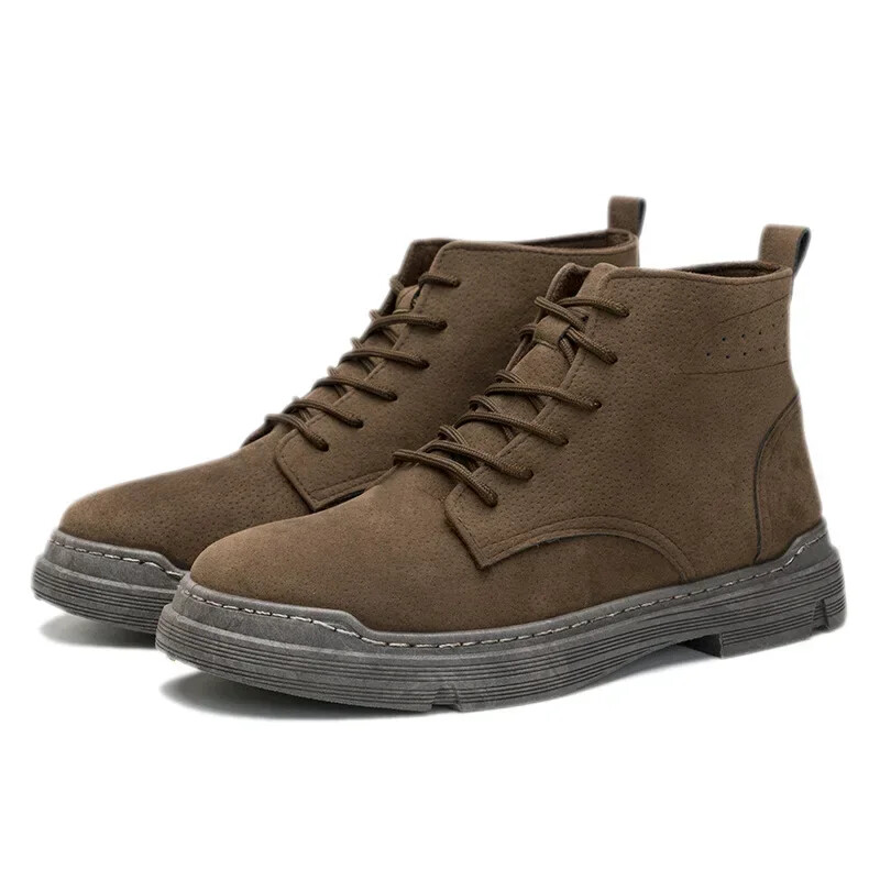Men's Boots Outdoor High Top Short Boots Travel Mountaineering Casual Shoes