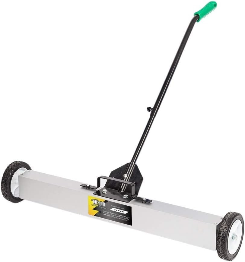 36-Inch Rolling Magnetic Pick-Up Sweeper for Nails Needles Screws Collection