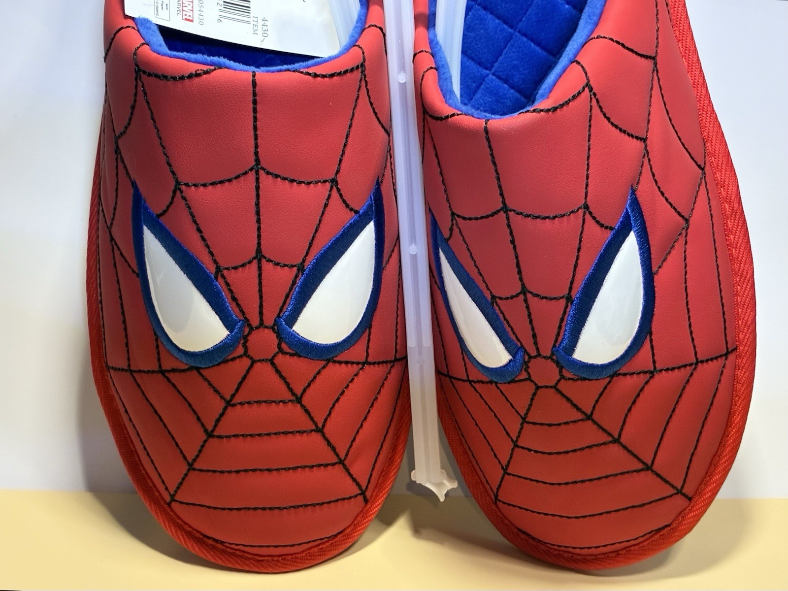 Marvel Spider-Man Slippers XL Spiderweb Indoor Slides NEW