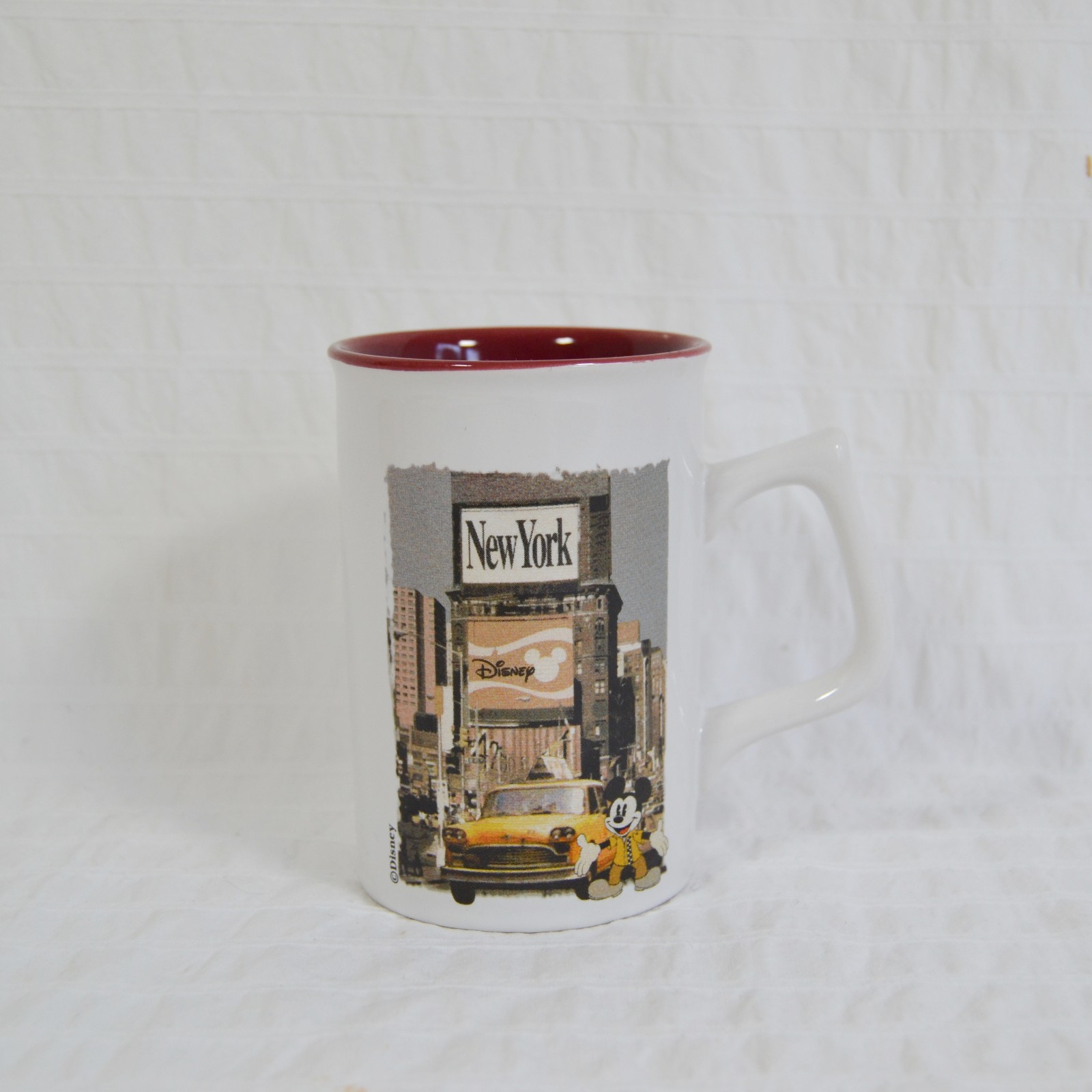 Disney Mickey Mouse New York Mug, Yellow Taxi Mug NYC USA