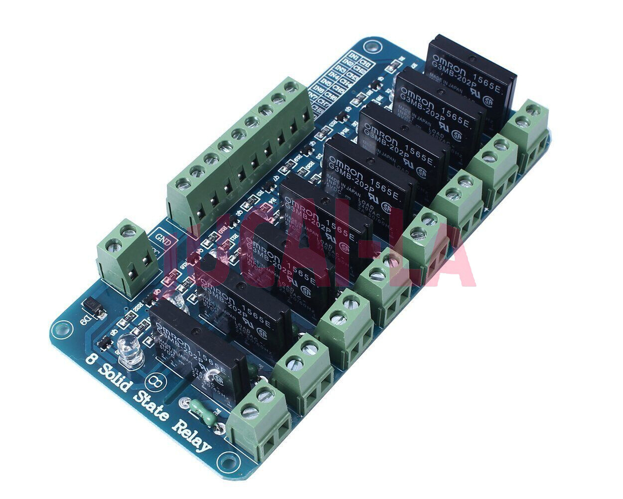 250V 2A 8 Channel SSR G3MB-202P Solid State Relay Module For Arduino M
