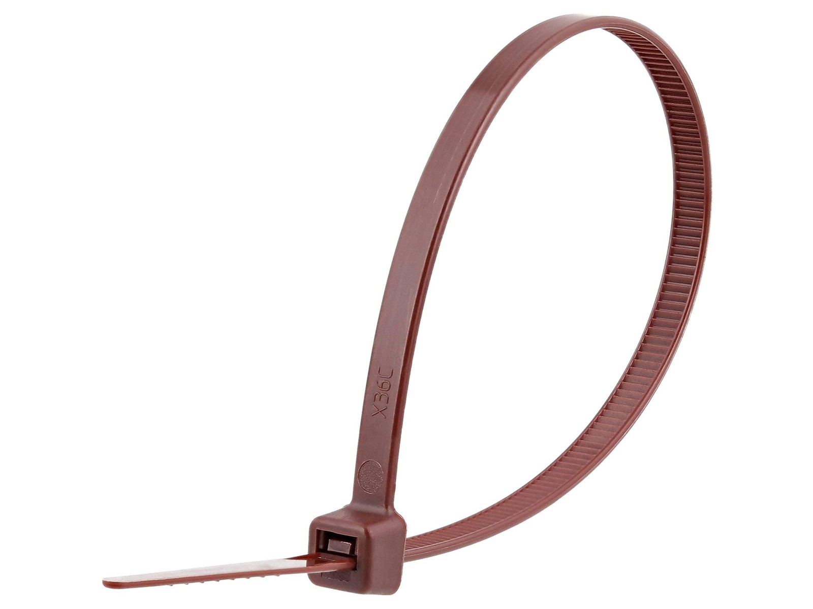 Secure 8 Inch Brown 50 lb Standard Nylon Cable Tie - 100 Pack