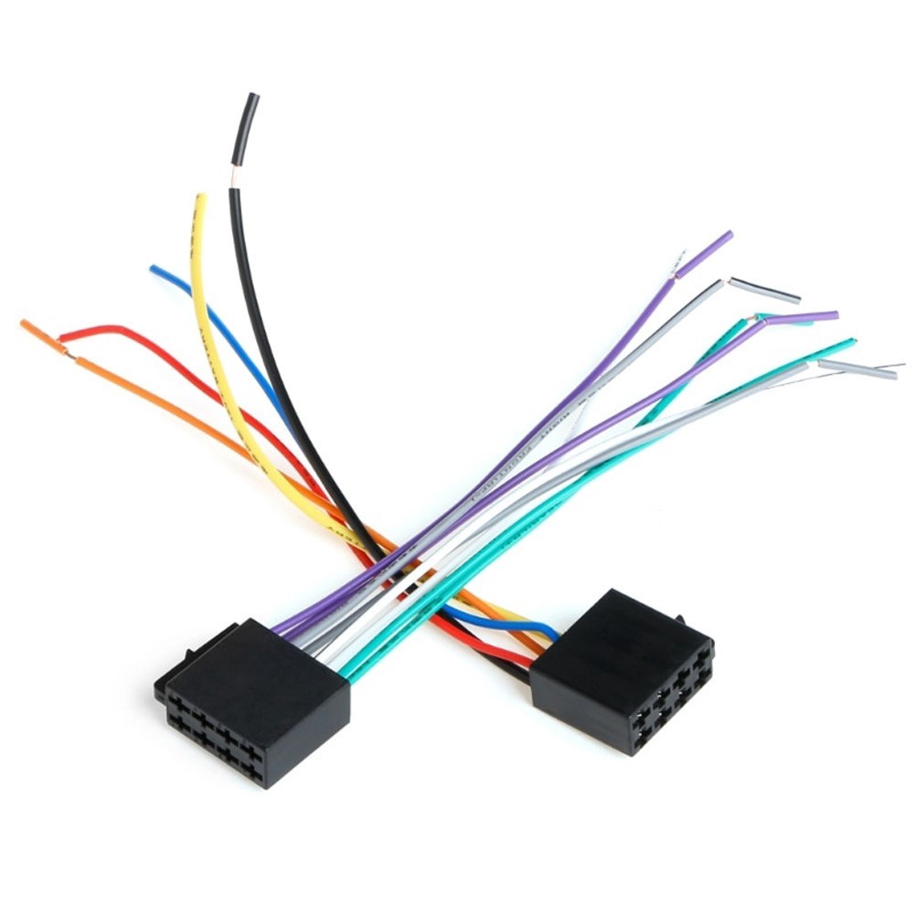 Easy to Use Car Radio Wiring Cable Adapter with Labeled Function Wires