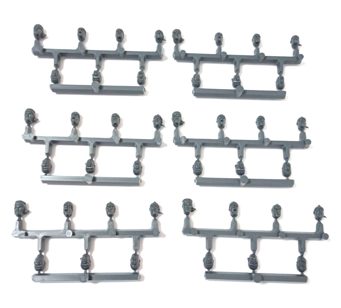 40k Imperial Guard Catachan Jungle Fighters Head Bits x42