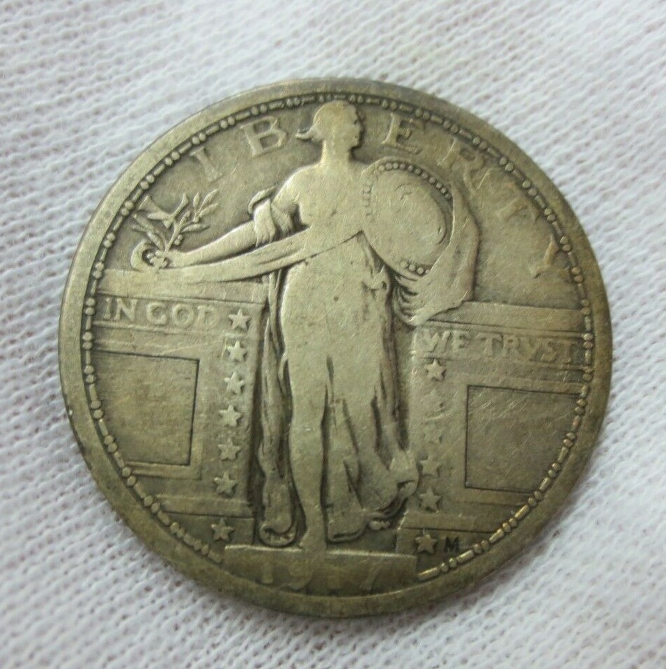 1917 (Type 1) Standing Liberty Quarter CIRC (10)