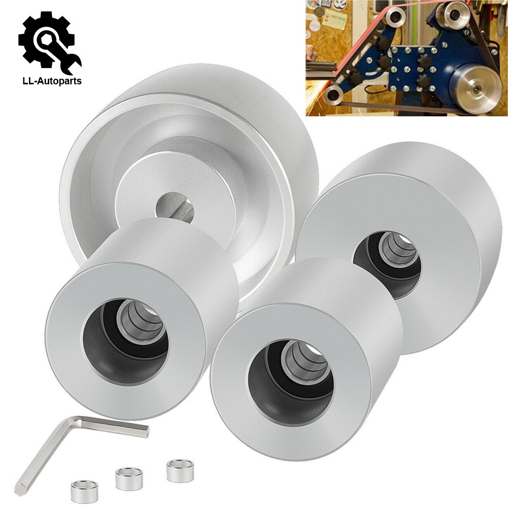 Belt Grinder 2x72 Wheel Set For Knife Grinder with Drive Idler Tracking Wheel