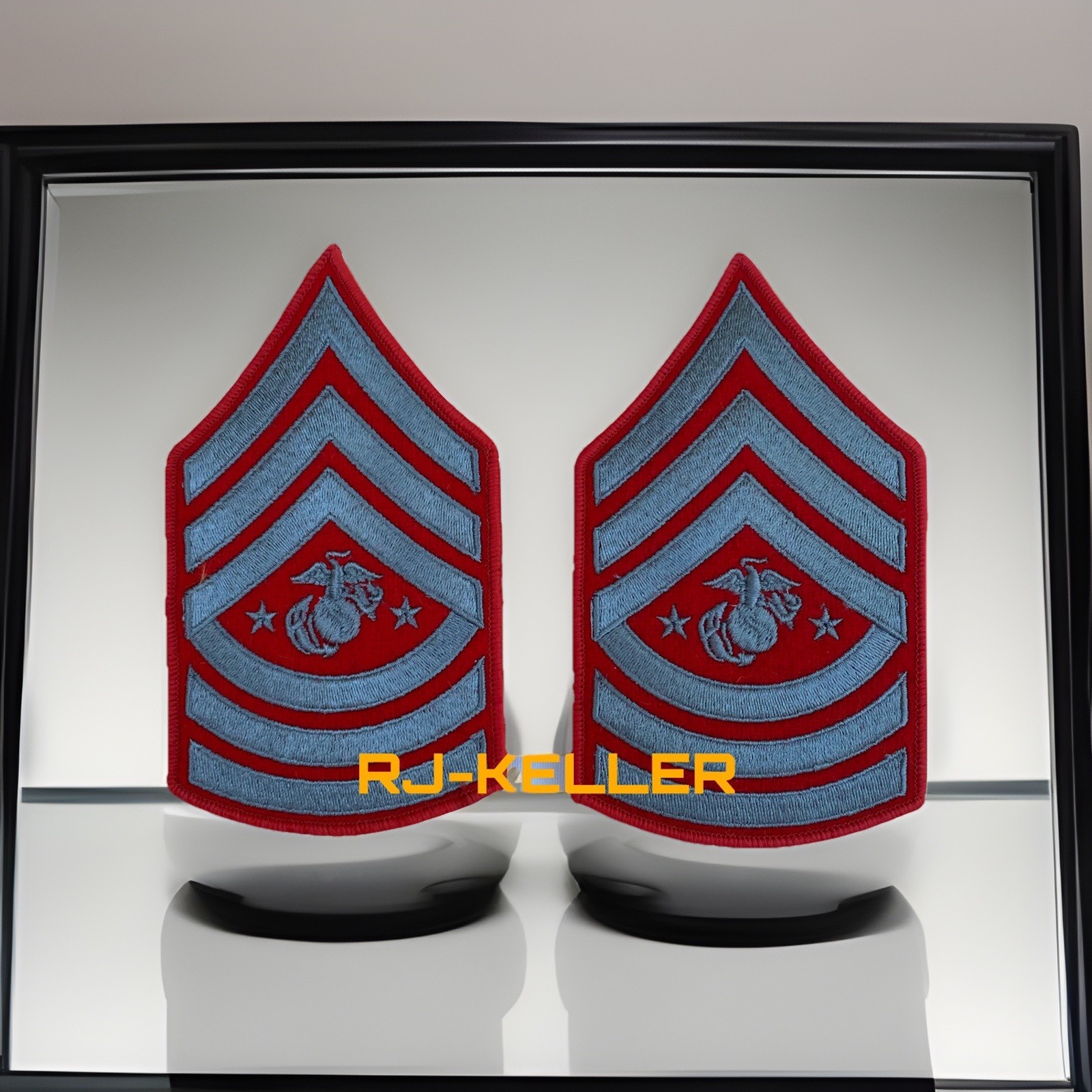 USMC Sergeant Major of The Marine Corps E-9 Jacket Rank Chevron Patch Insignia