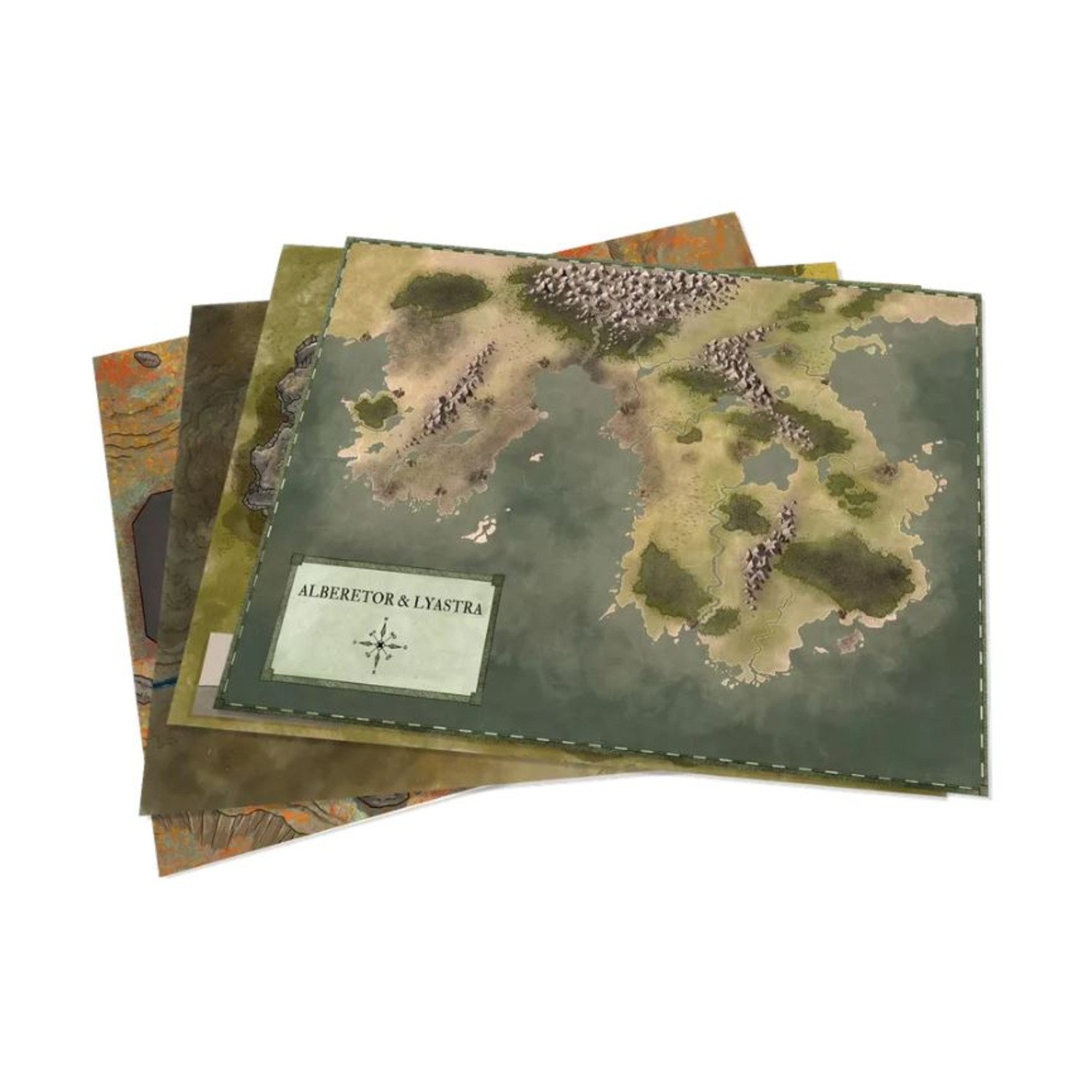 Free League Fantasy RPG Alberetor - The Haunted Waste Map Pack EX