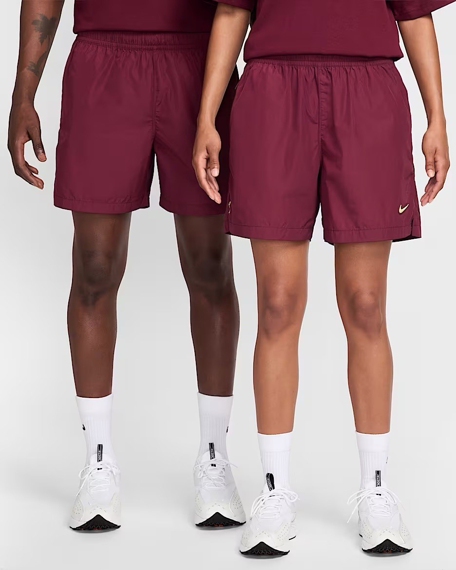 Nike x NOCTA Cardinal Nylon Shorts Dark Beetroot FN8194-638 Size L