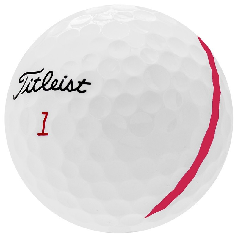 Titleist Pro V1x Left Dash Alignment Red, Pristine Used Golf Balls, 12 Pack