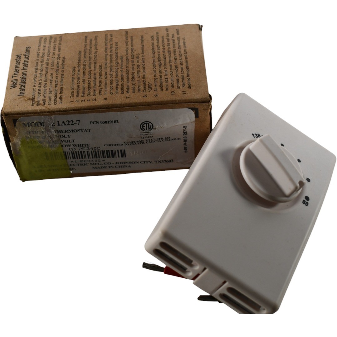 NEW Columbus Electric 1A22-7 Attic Fan Thermostat 120V 240V SPST 80-130F