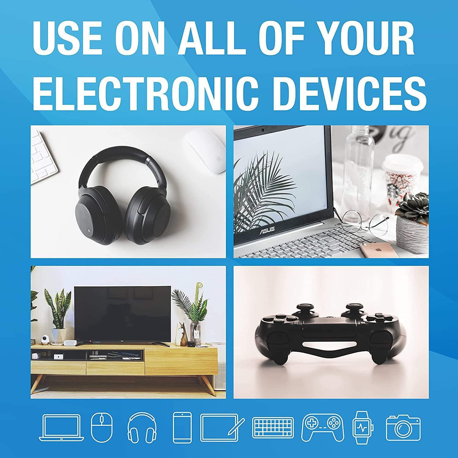 MiracleWipes for Electronics Cleaning - Screen Wipes Designed for TV, Phones,...