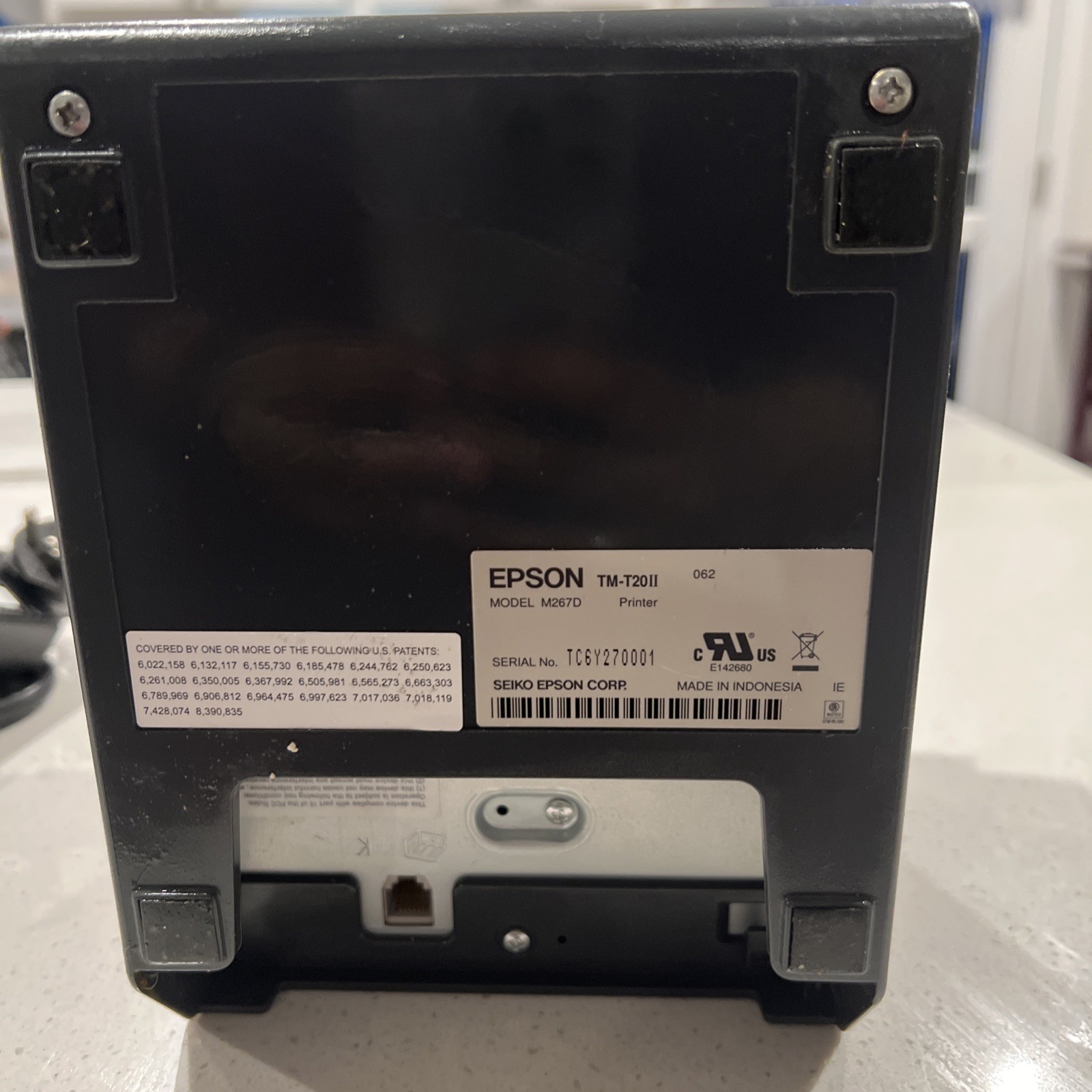 TESTED Epson TM-T20III POS Receipt Printer
