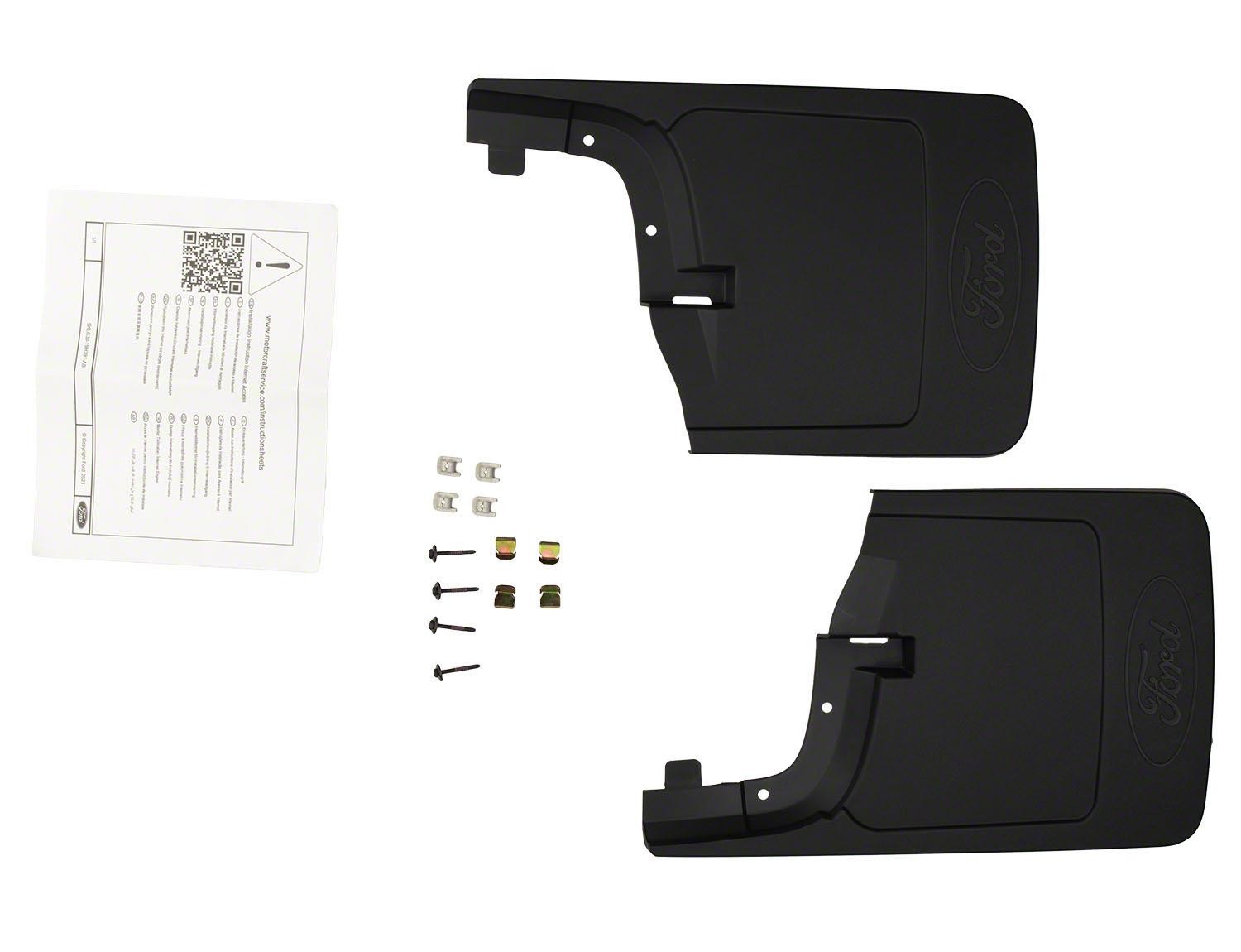 Super Duty 2023-2025 Molded Front Splash Guard Pair with Ford Oval