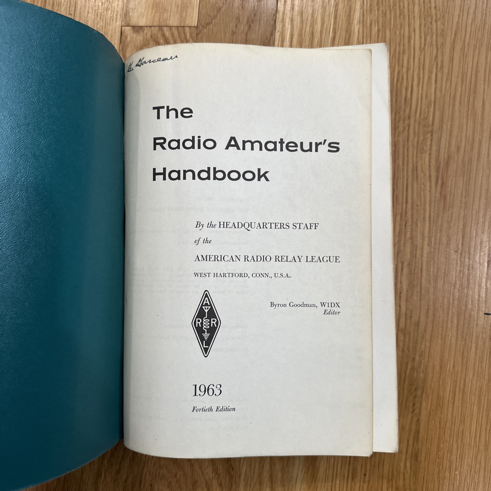 1963 ARRL The Radio Amateurs Handbook 34th ed Soft Cover