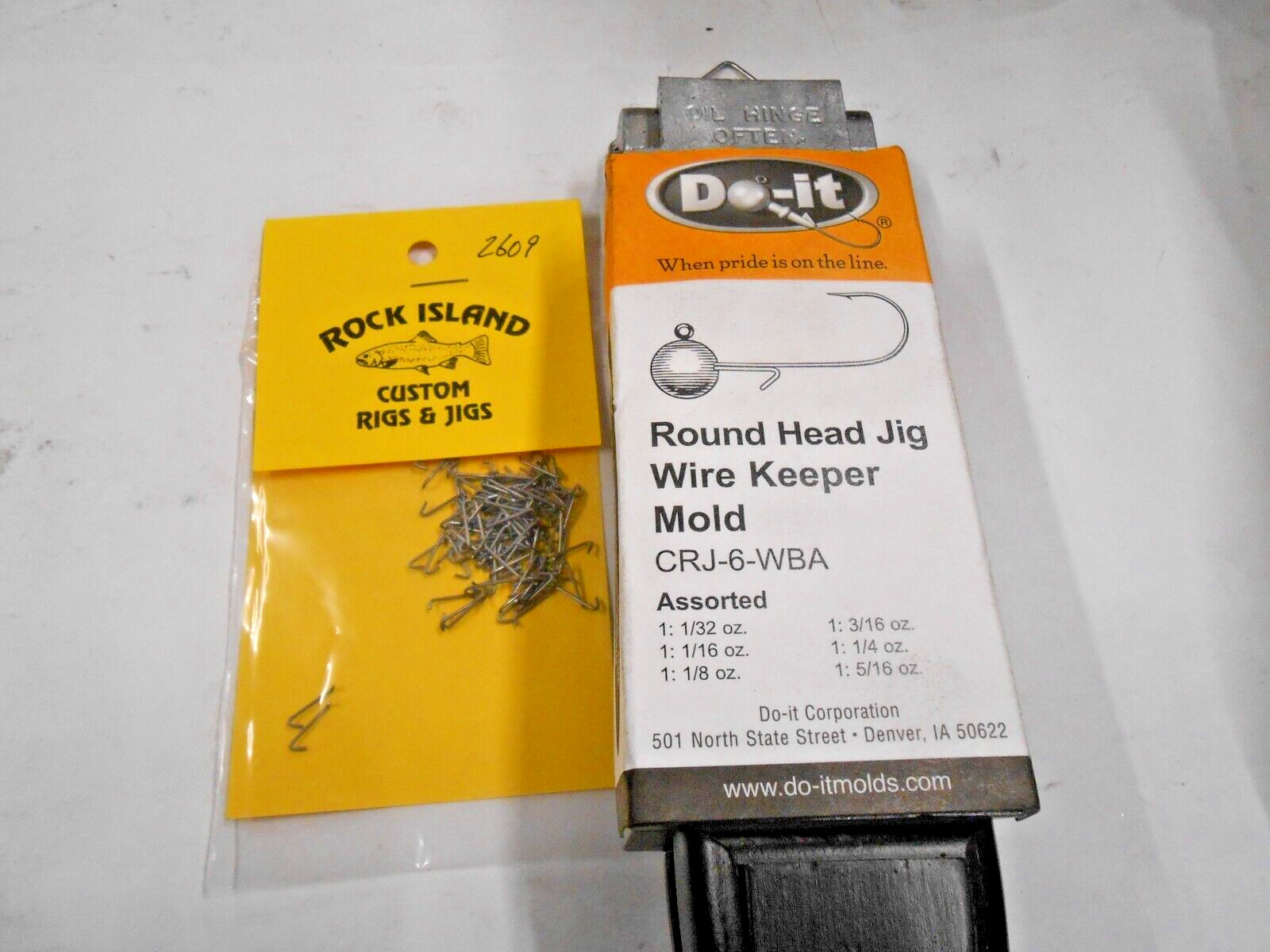 3484 DO-IT Round Keeper Jig Mold 1/32 - 5/16 oz 100 Keepers included