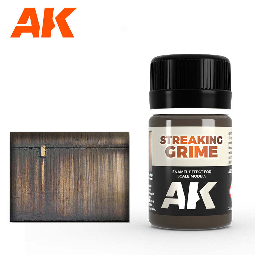 AK Interactive AK012 Weathering Streaking Grime Enamel 35ml - US