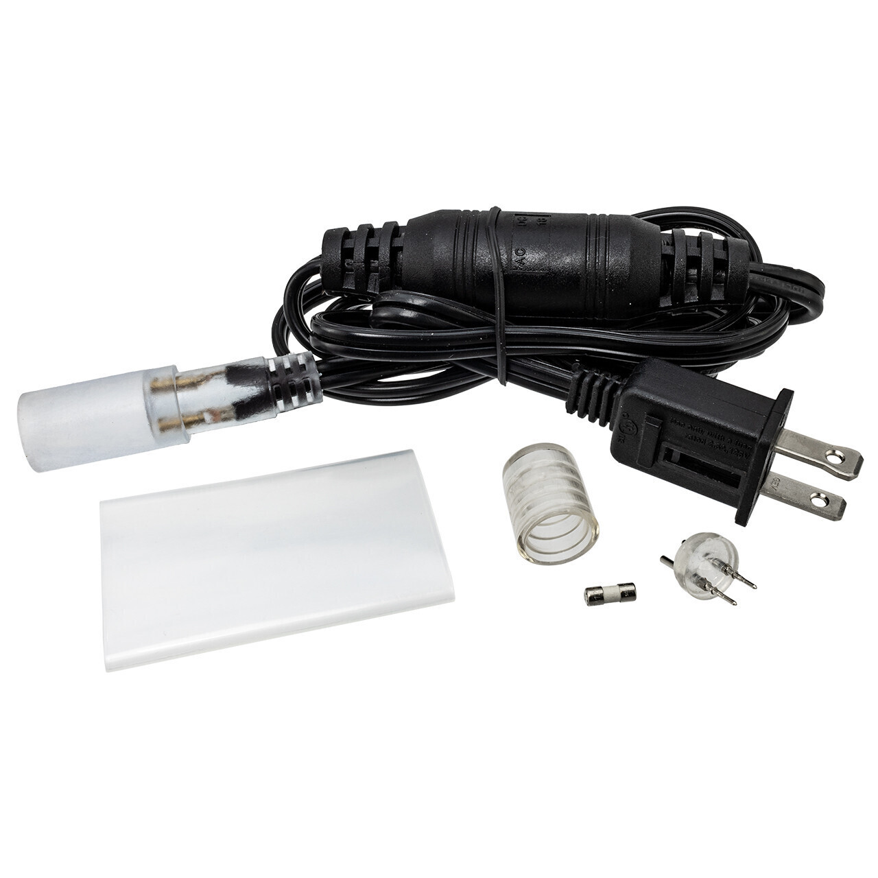 120 Volt 5 Foot LED Rope Light Power Cord Kit - Black