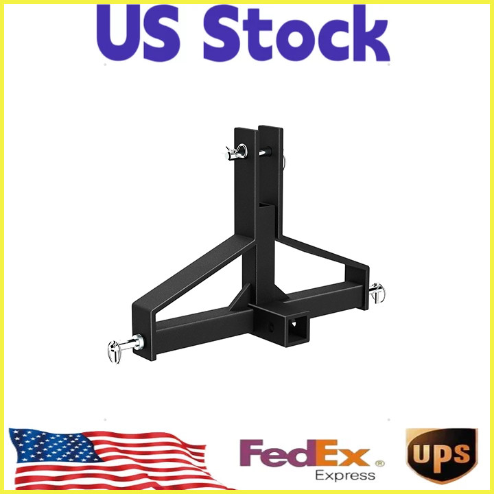 ✨3 Point Hitch Receiver w/2"Receiver for Category 1 Tractor Drawbar Hitch Adapte