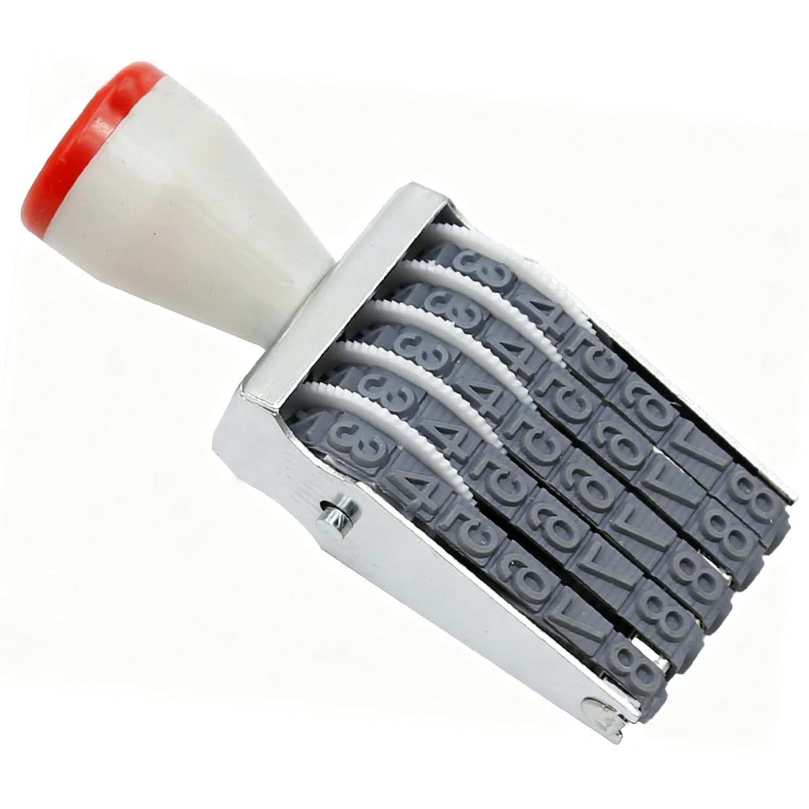 1-Pack 5-Digit Rotating Number Stamp - Adjustable 3.93*1.57*1.1in, Grey