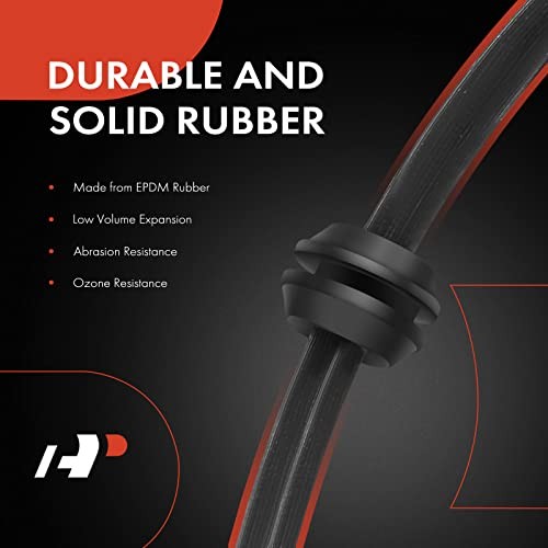 Front Driver and Passenger Brake Hydraulic Hoses Compatible with Select Audi