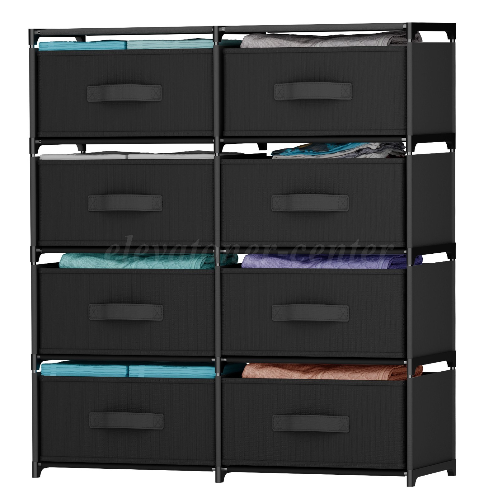 Non-Woven Fabric Multi-Functional Storage Cabinet, Double Row 8-Drawer