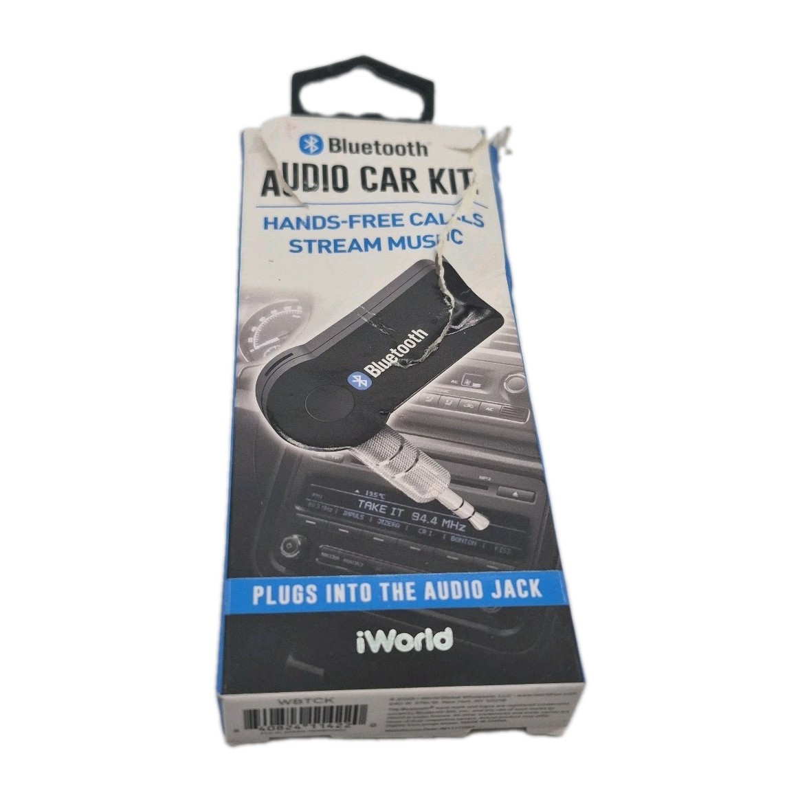 iWorld OEM Bluetooth Audio Car Kit w/USB Charging Cable 3.5mm Open Box