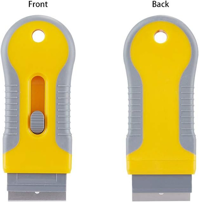 Retractable Razor Blade Scraper Tool with 15 Pcs Extra Blades, Cleaning Scraper