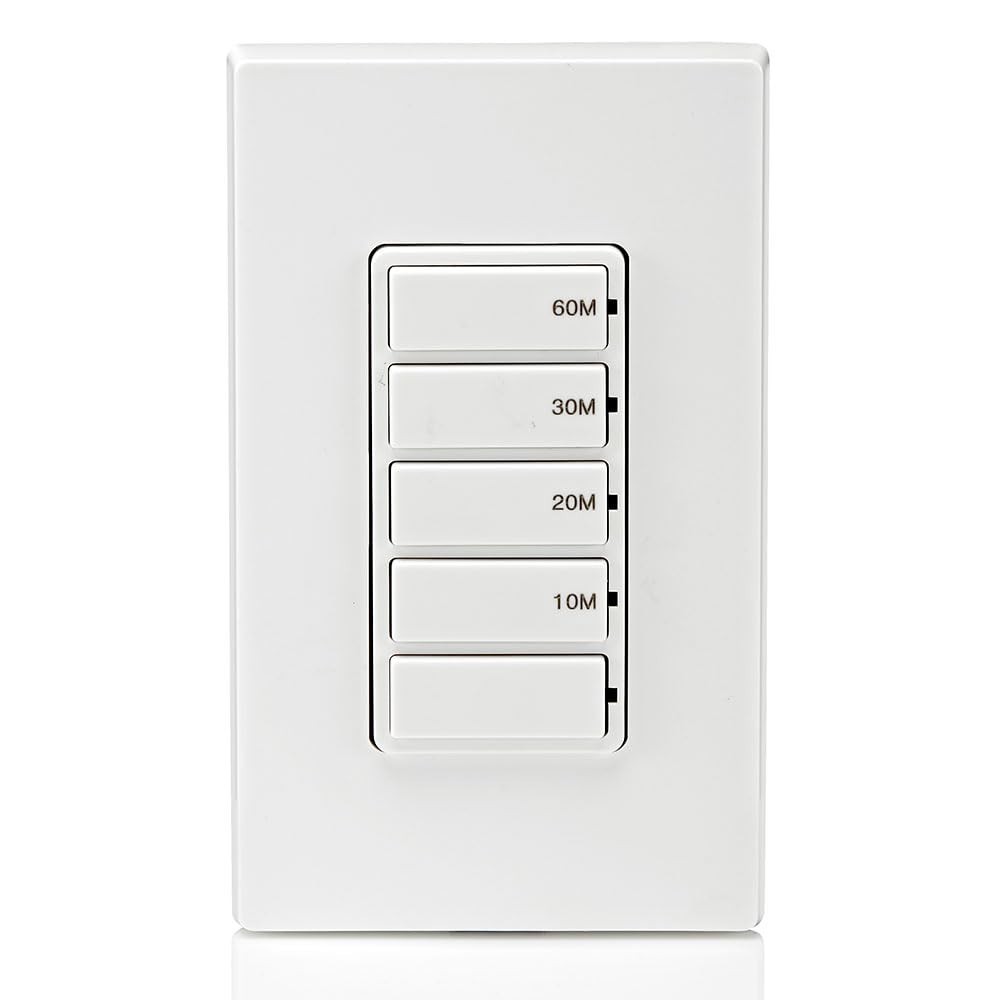 Leviton Decora 15A 60-Minute Indoor In-Wall Countdown Timer Switch 1/2 HP/9.8A F