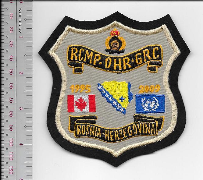 Canada RCMP Bosnia Herzegovina OHR 1999 2009 UN Office High No Tariff