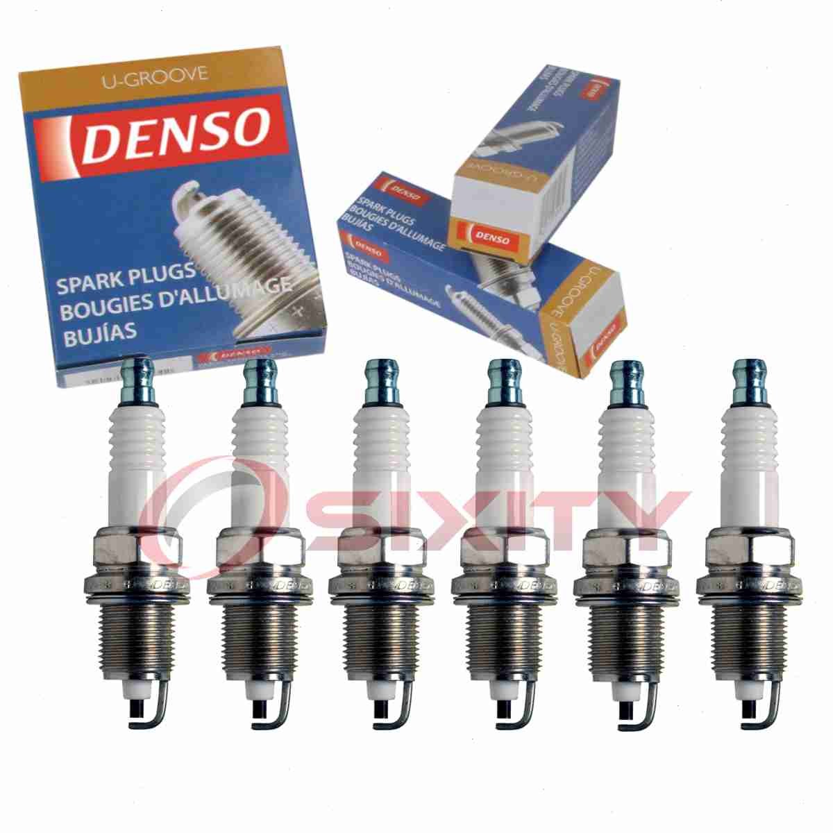 6 pc Denso Standard U-Groove Spark Plugs for 2007-2010 Dodge Nitro 3.7L 4.0L pa