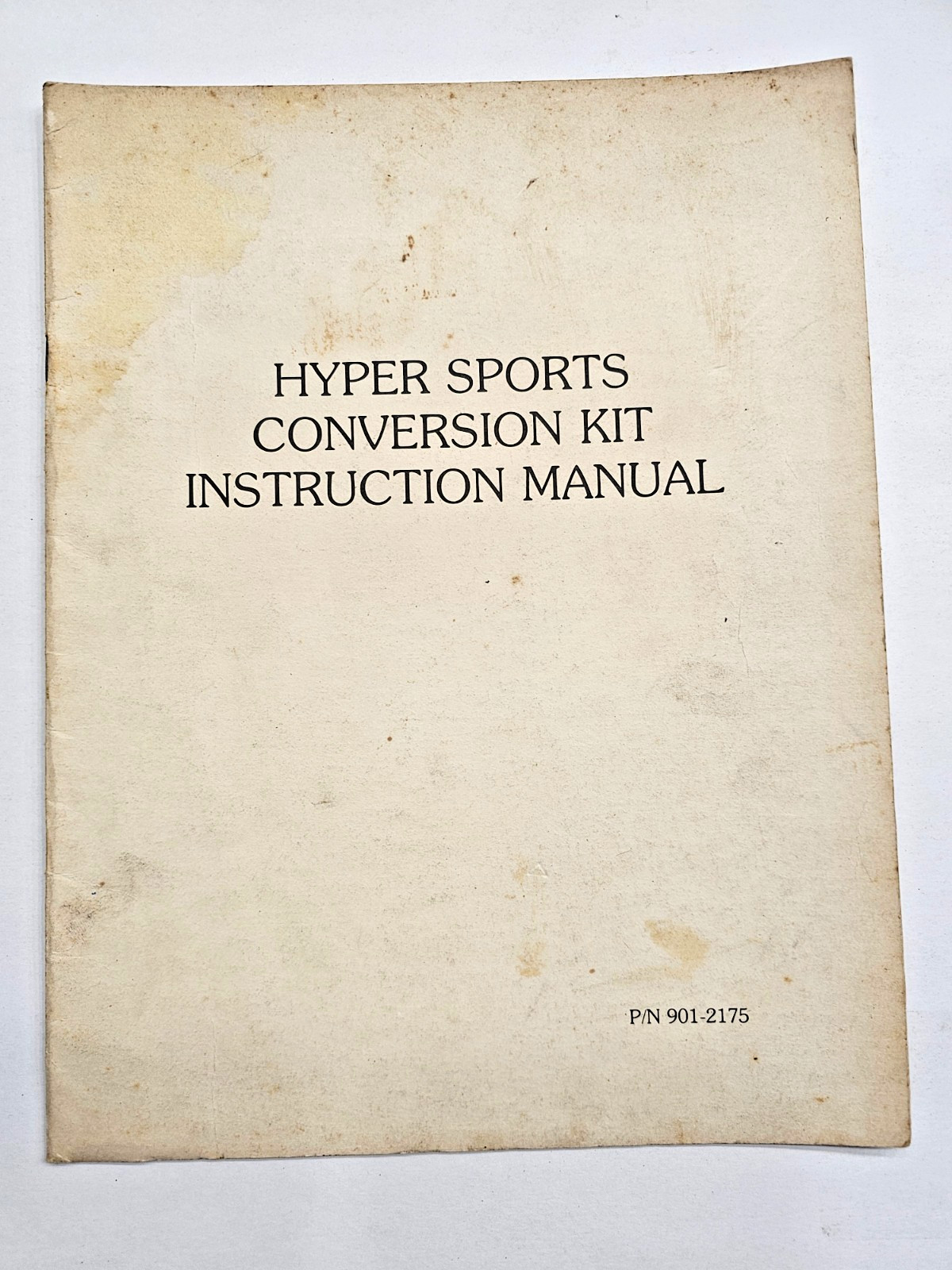 ORIGINAL CENTURI HYPER SPORTS CONVERSION KIT UPRIGHT ARCADE INSTRUCTION MANUAL