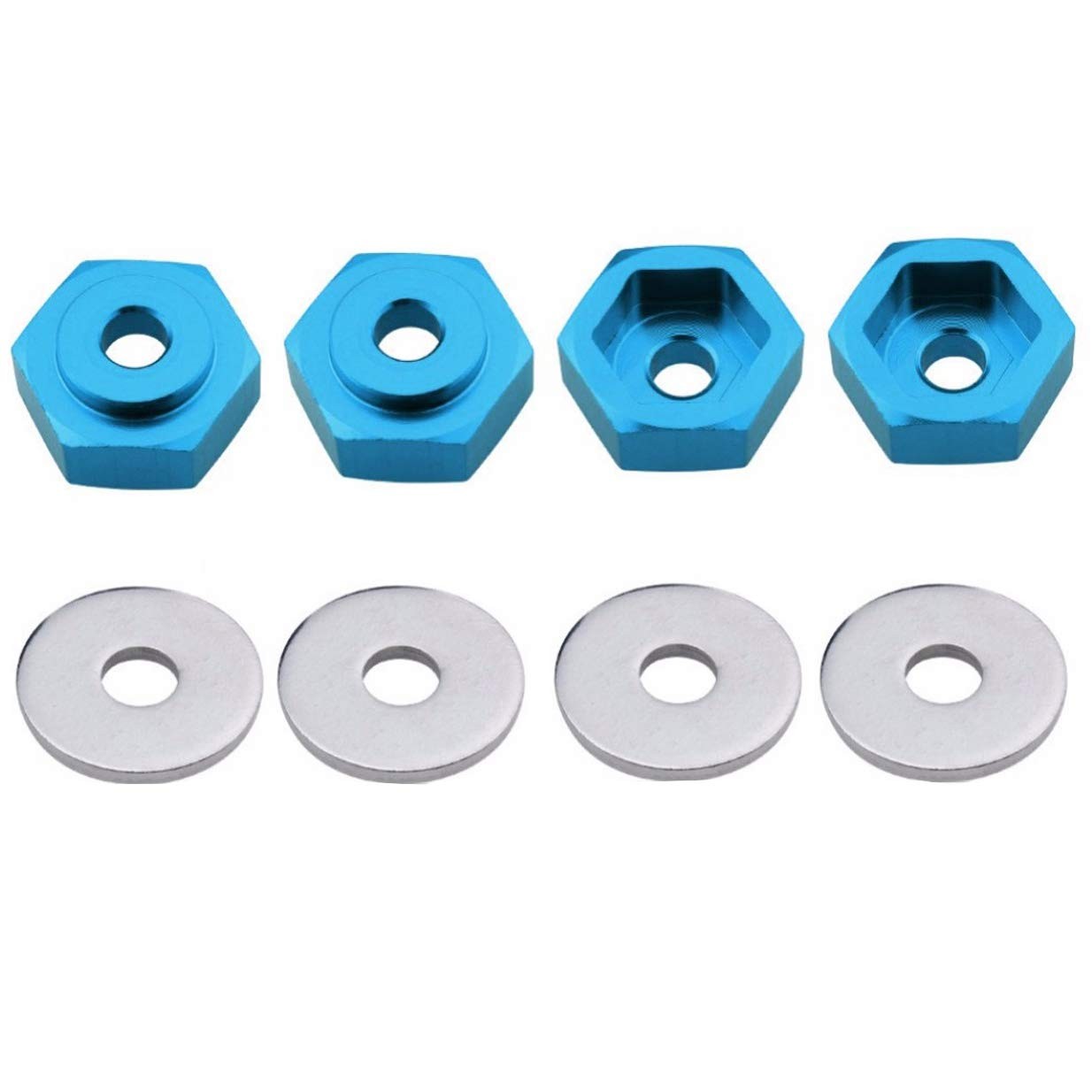 ShareGoo Metal 12mm to 17mm Wheel Hex Adapter Adaptor 12Mm To 17Mm, Blue