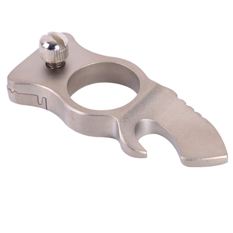 Stainless Steel Ring Slingshot Portable Finger Sling Shot Outdoor EDC Tool Toy