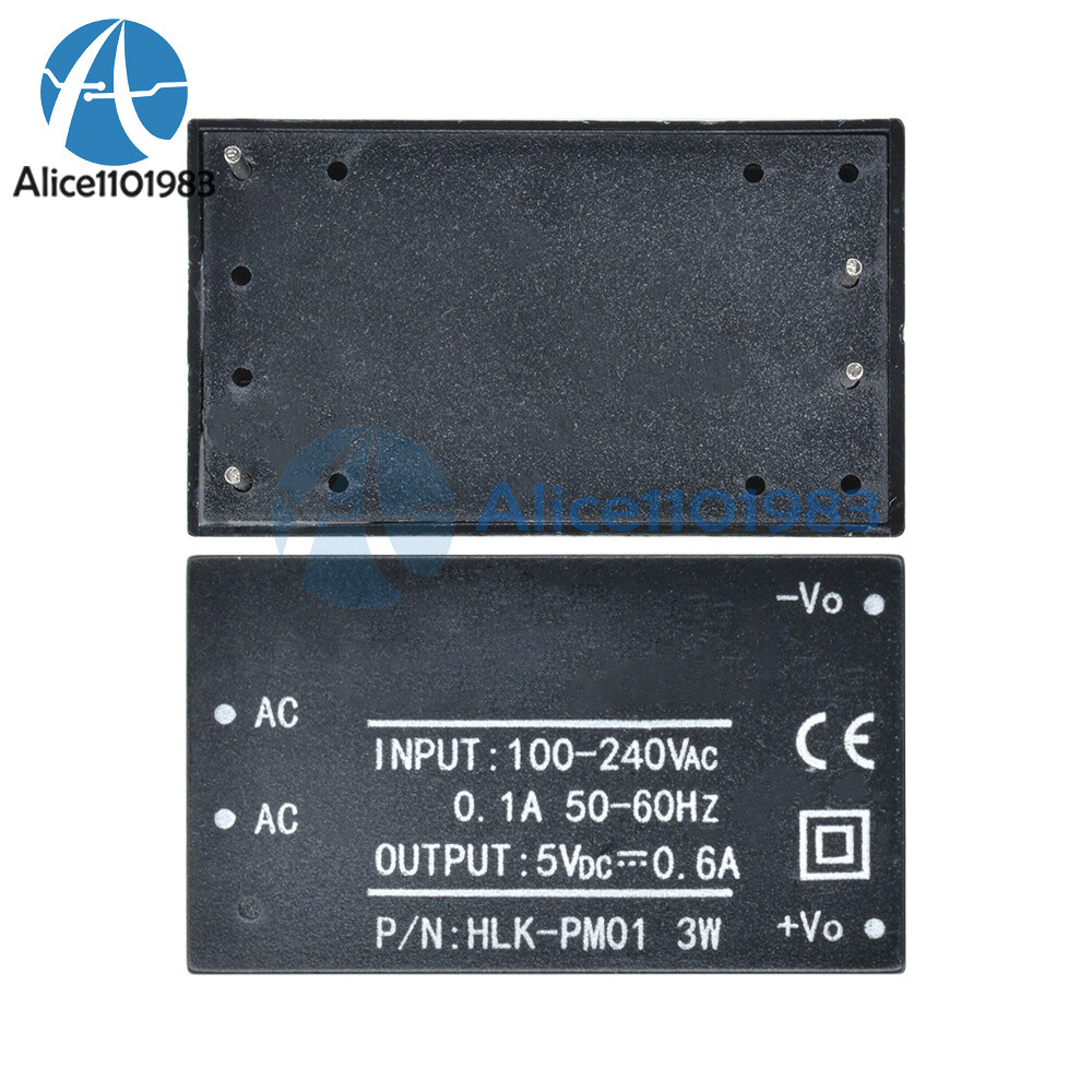 2PCS HLK-PM01 AC-DC 220V to 5V Step-Down Power Supply Module Household Switch
