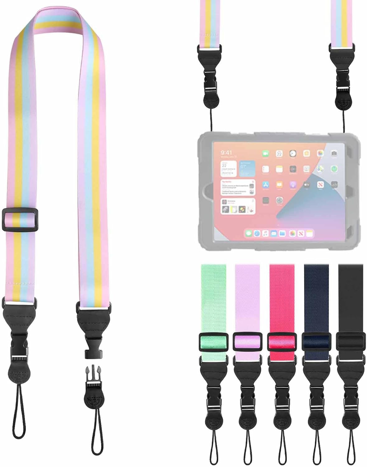 Adjustable Shoulder Strap, Nylon Camera Strap, Comfortable Neck Strap for iPad,