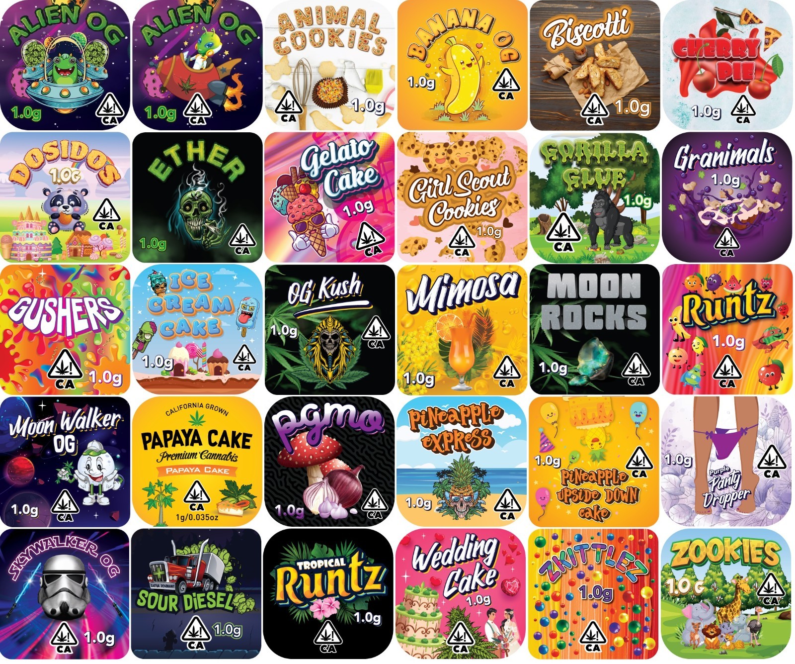Custom Large Format Label Stickers for Bags, Boxes and More