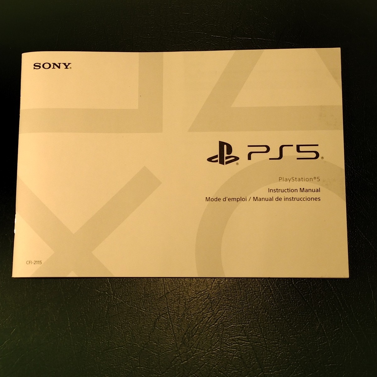 Sony PS5 PlayStation 5 Instruction Manual CFI-2115 Original OEM Manual