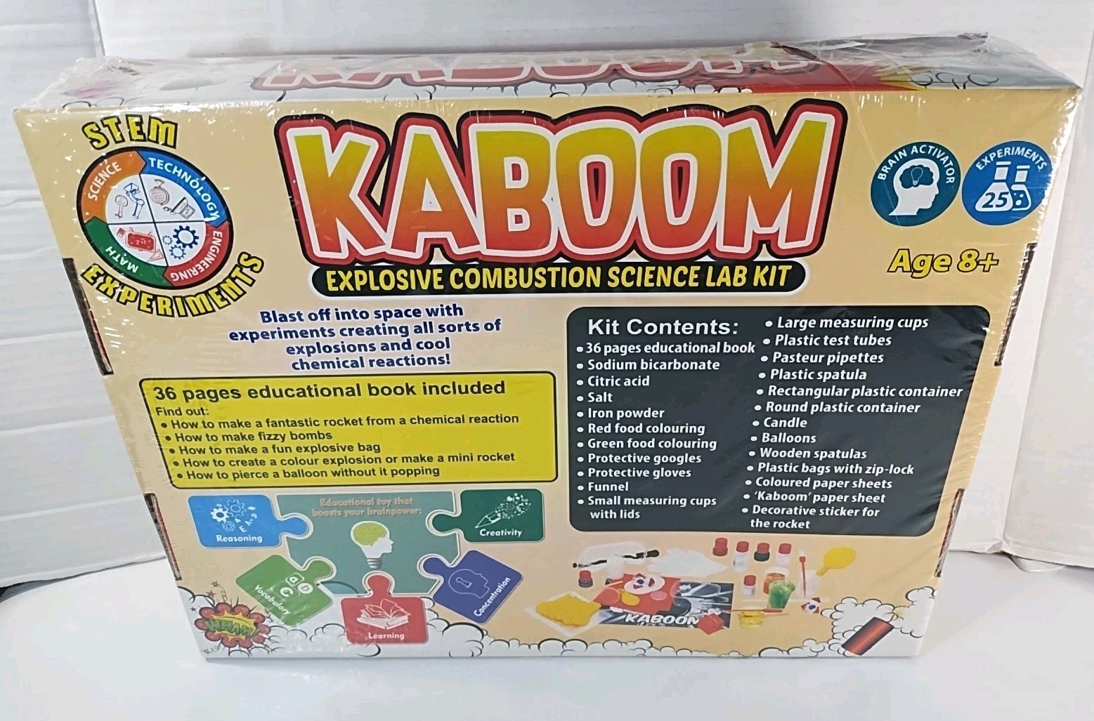 Kaboom Explosive Combustion Science Lab Kit 25 STEM Experiments New/ Sealed 💥