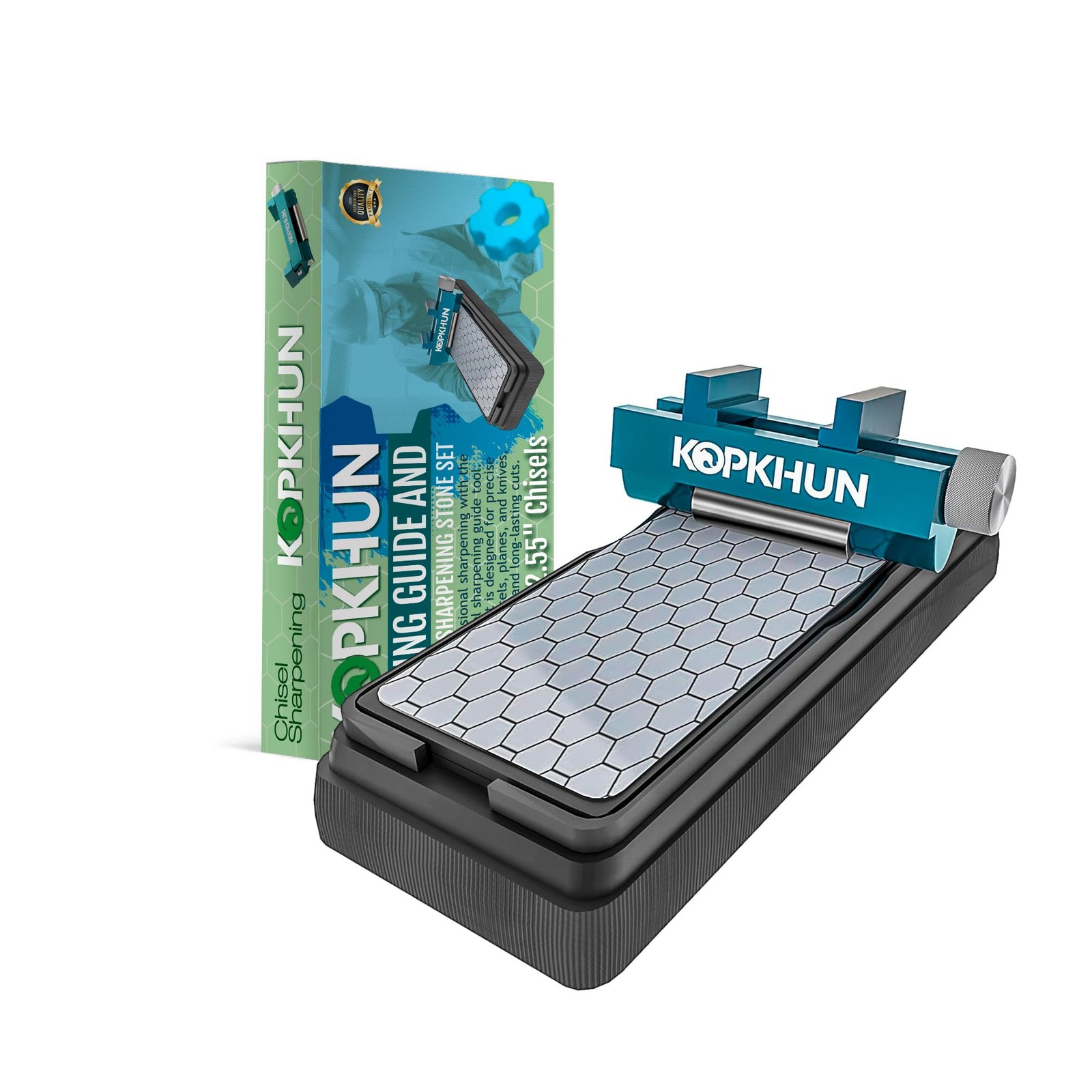 Chisel Honing Guide with Whetstone – Adjustable Sharpening Jig