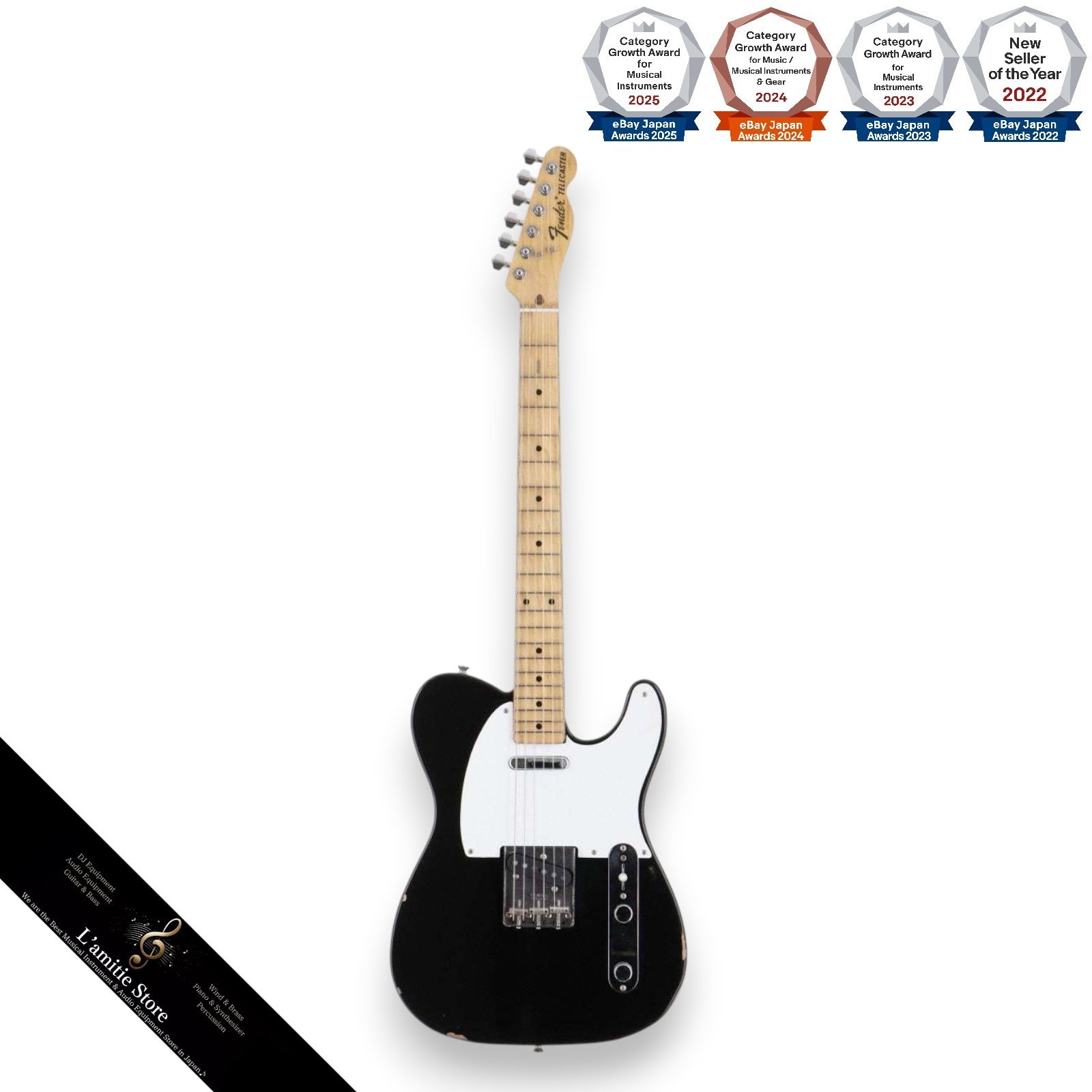 Fender Japan TL7255M Telecaster 198487 Black 3.56kg CTS Pickups