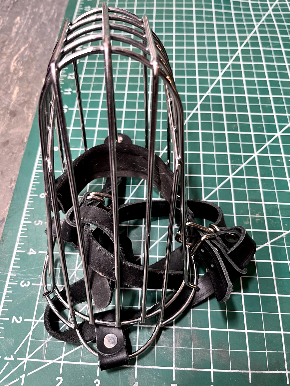 Dog Muzzle German Shepherd Medium Large Dogs Adjustable Durable Metal Basket