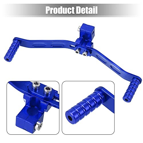 11mm Universal Adjustable Motorcycle Dual Way Gear Shift Lever Footrest Blue
