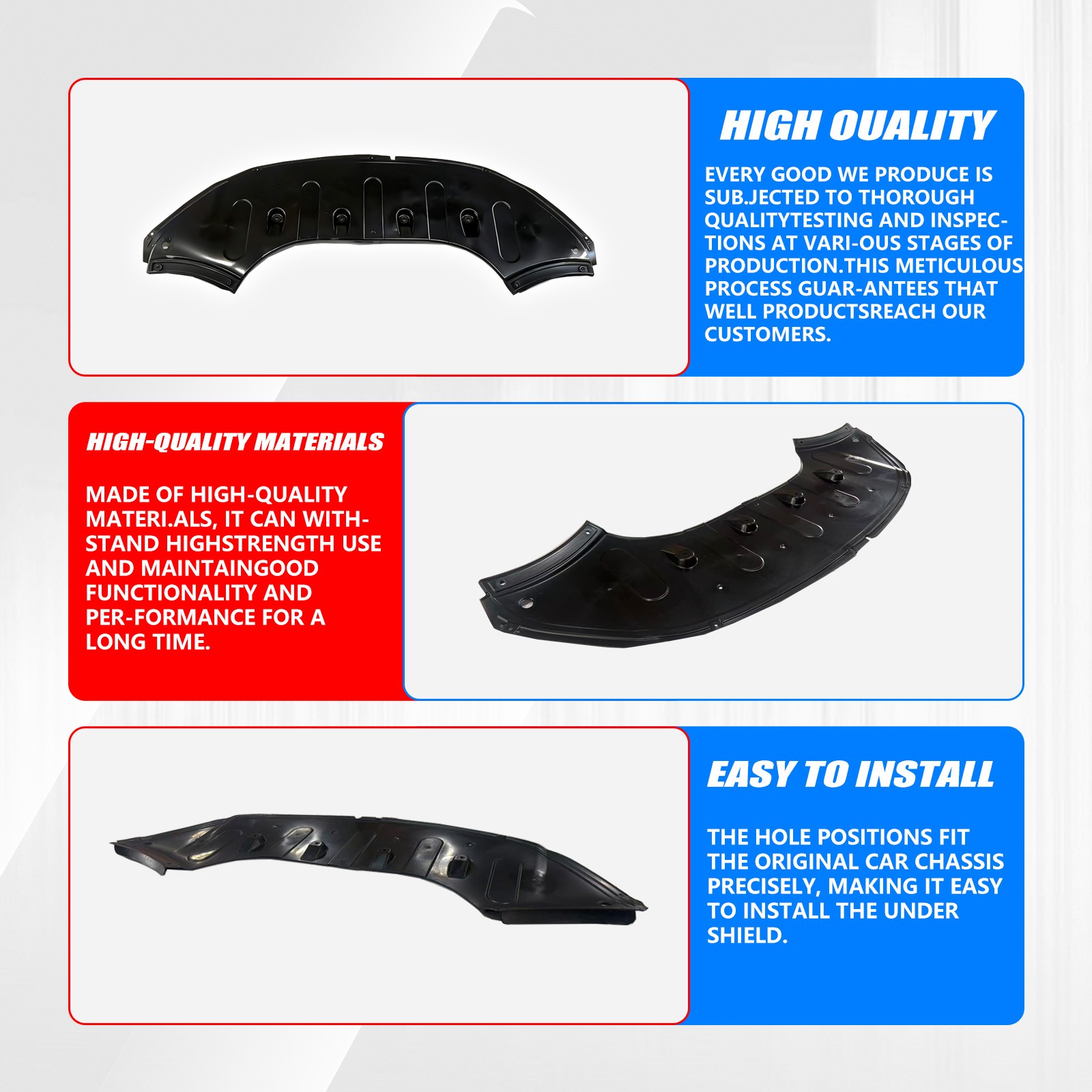 Front Engine Splash Shield Under Cover For 2015-2017 Hyundai Sonata HY1228185