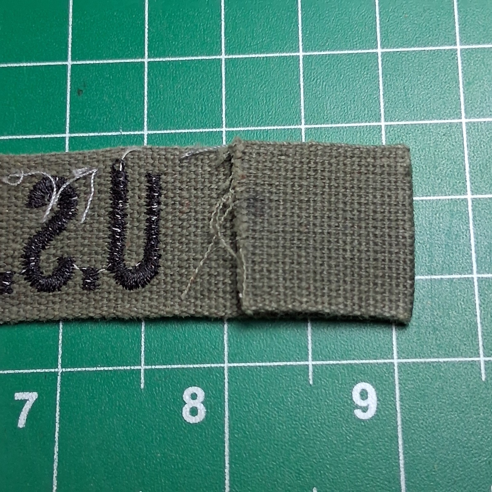 US Army Black Embroidered Tape Military Patch