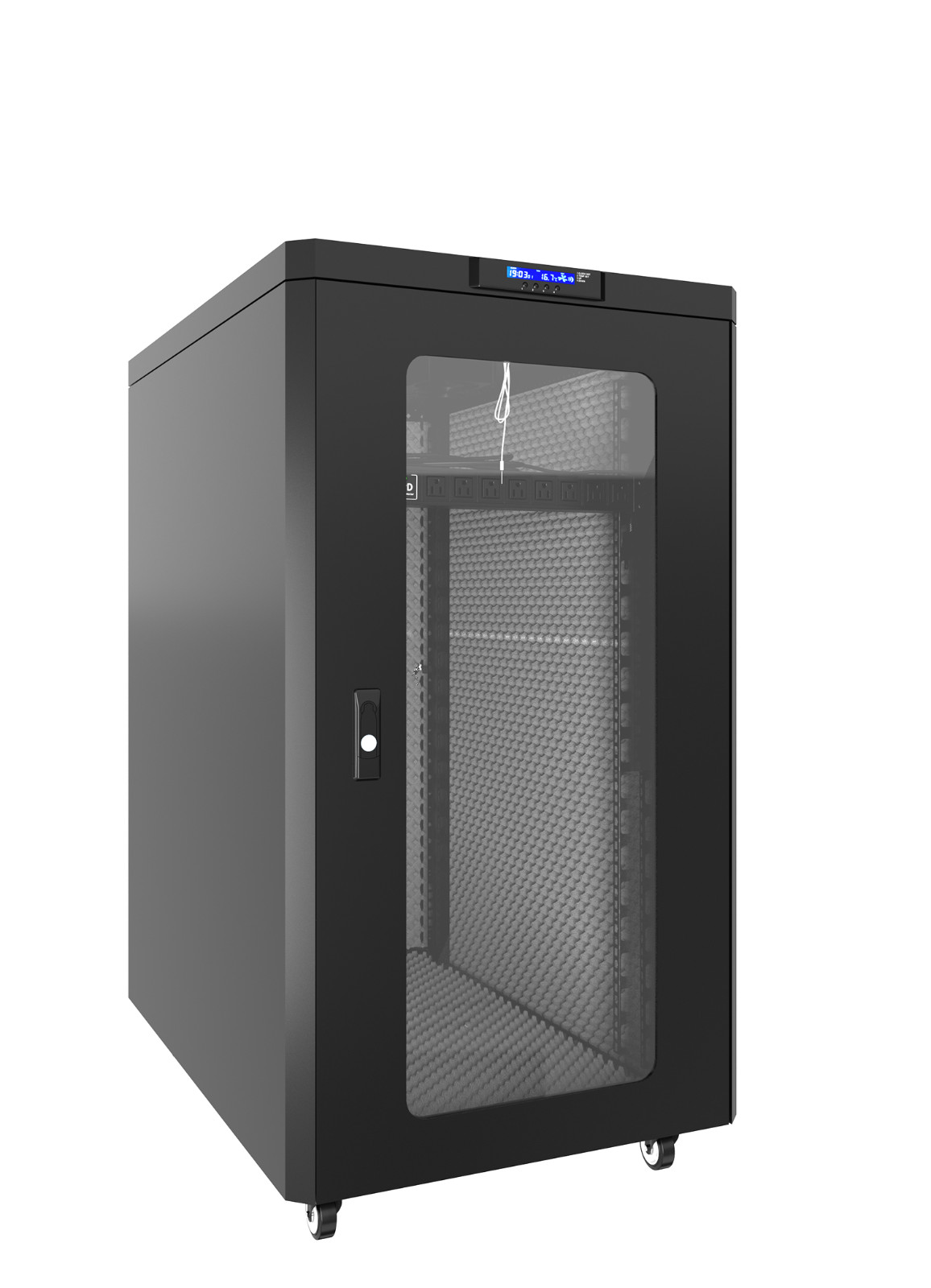 Sysracks 18U 35" Depth Soundproof Acoustic Server Rack Cabinet